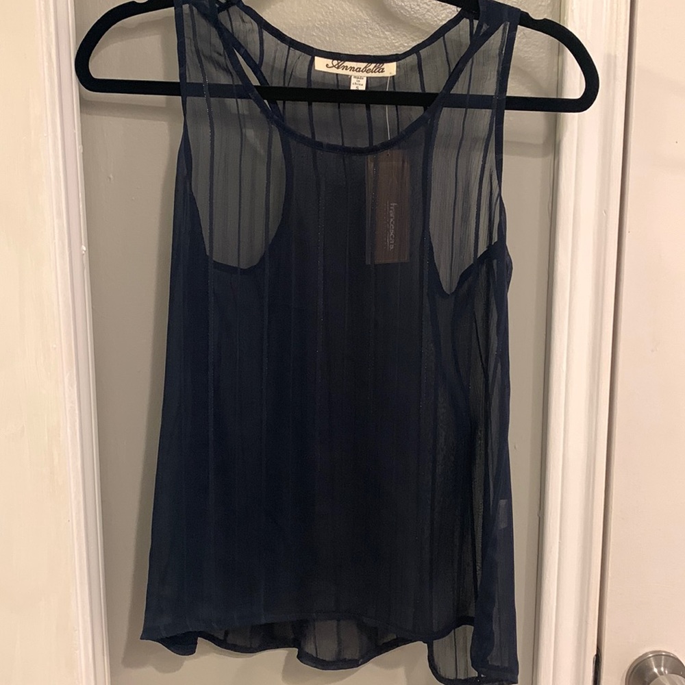 Navy tank top